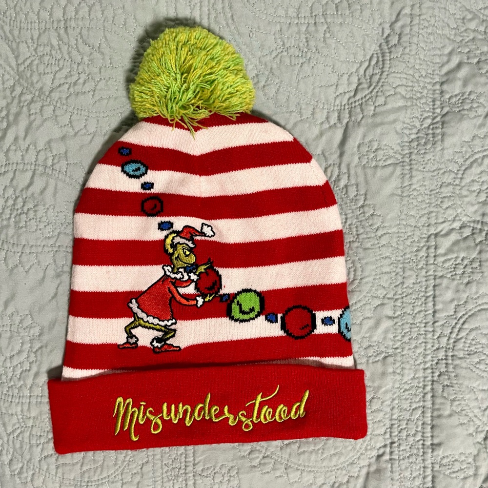 How The Grinch Stole Christmas Pom Pom Beanie